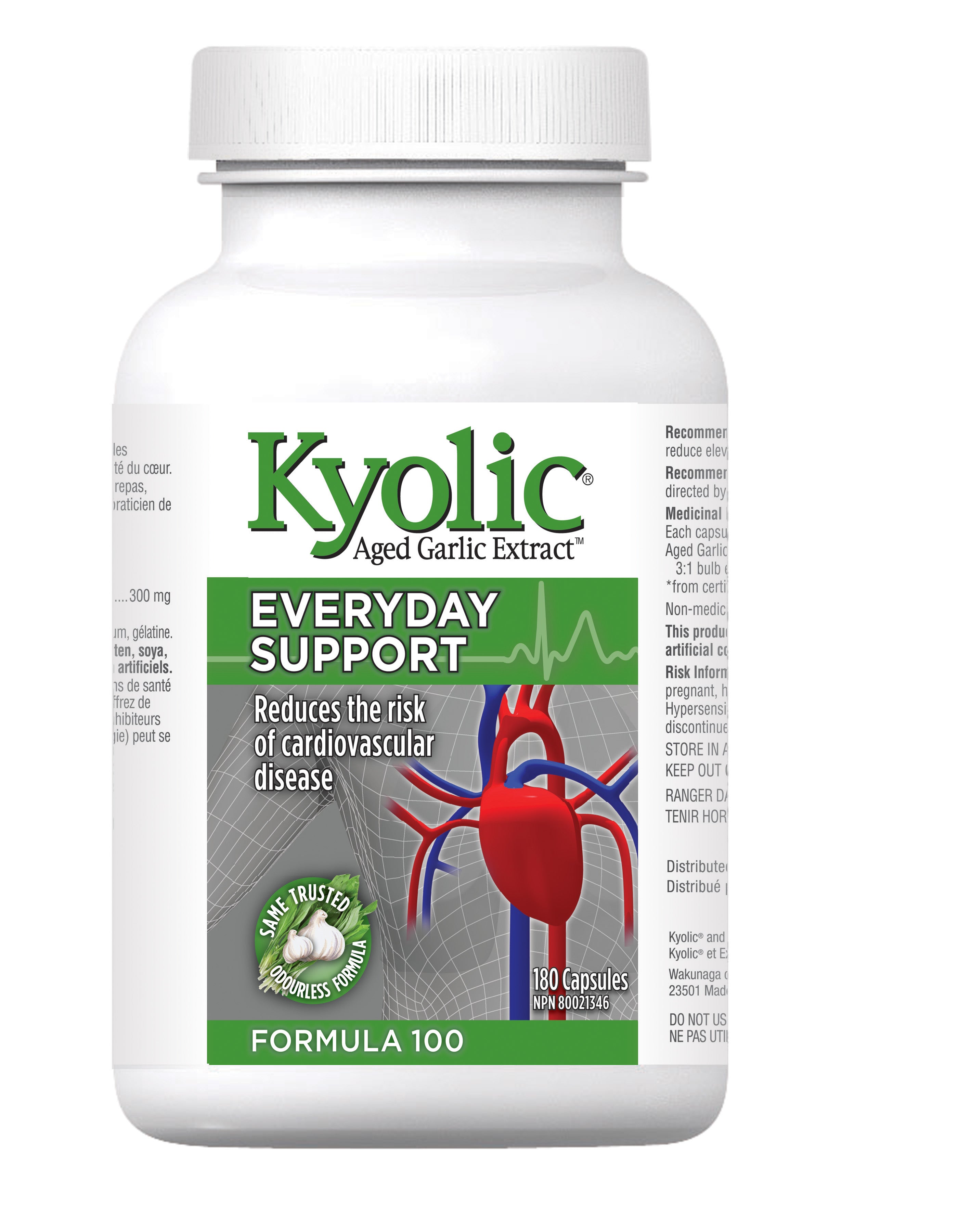 Garlic Kyolic #100 (healthy lifestyle) 180caps