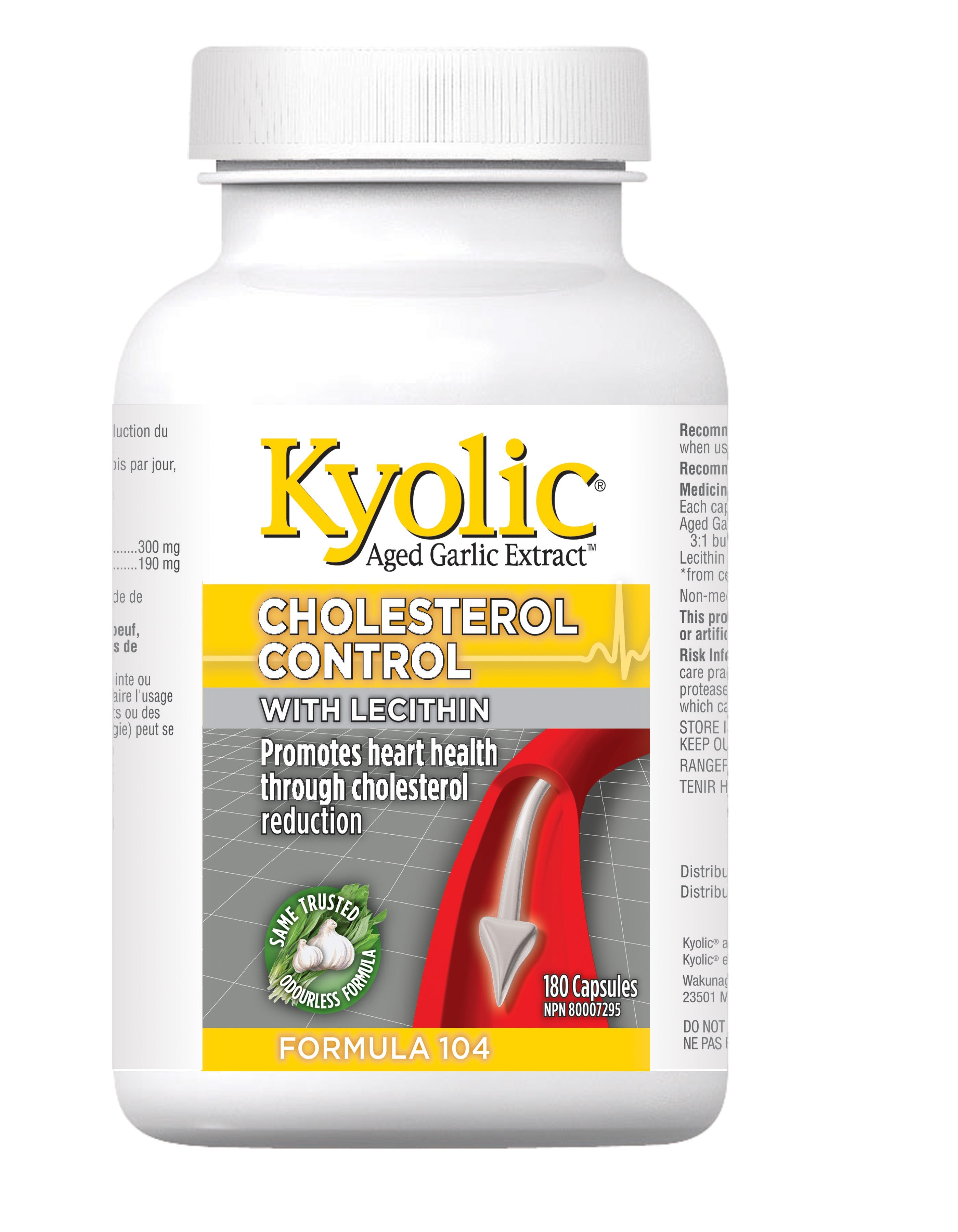 Garlic Kyolic #104 (cholesterol control) 180caps