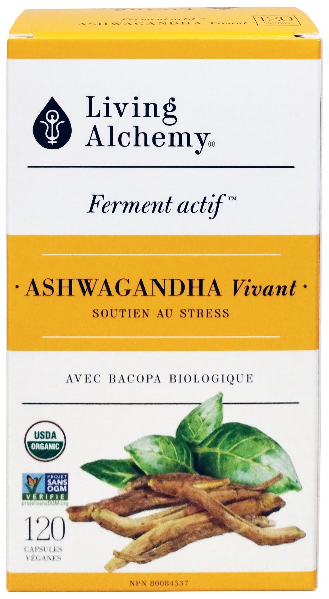 Plantes activées par fermentation - Ashwagandha vivant  120vcaps