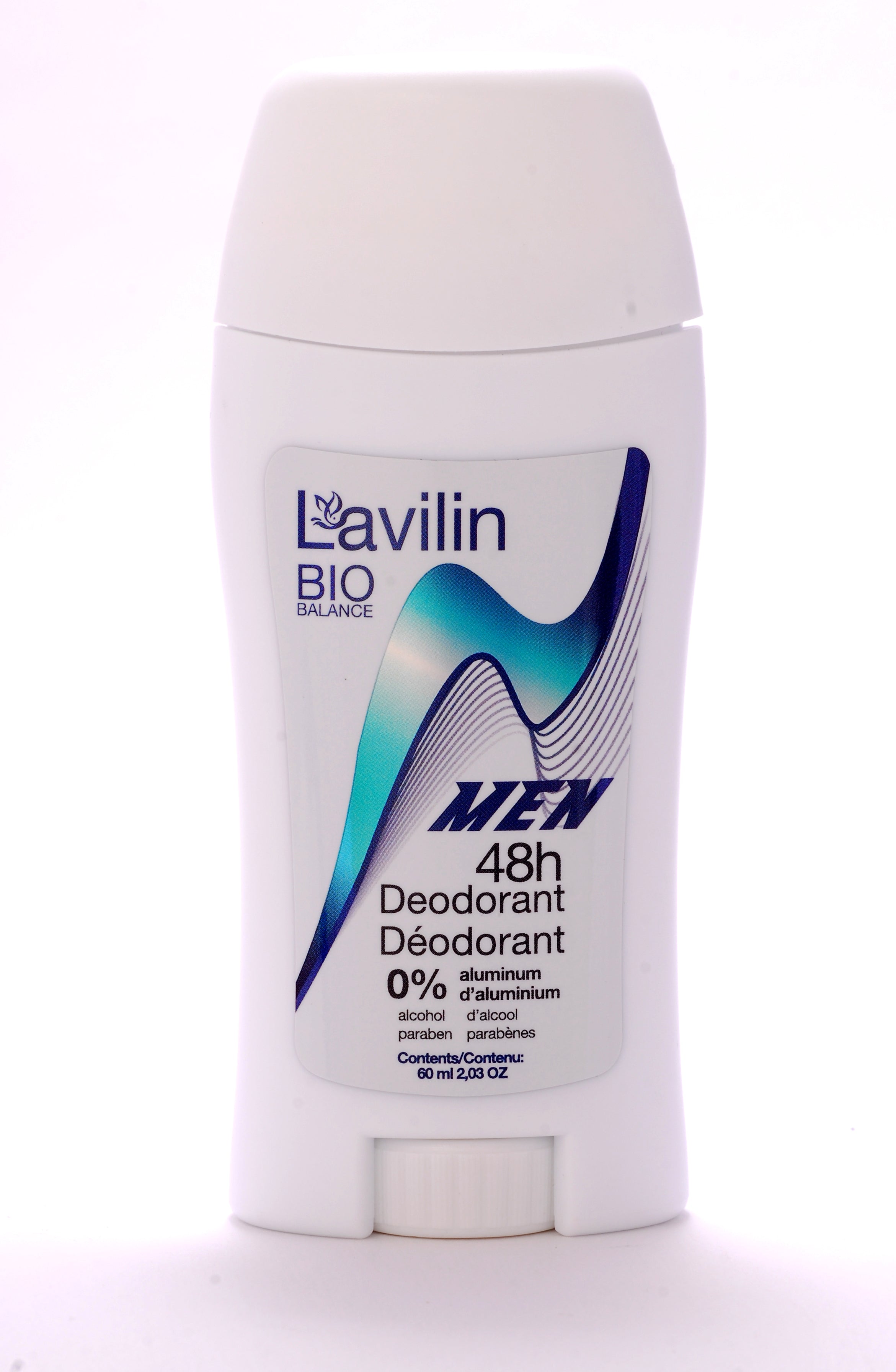 Men 48h deodorant stick (s-aluminum, s-alcohol, s-parabens for men) 60ml