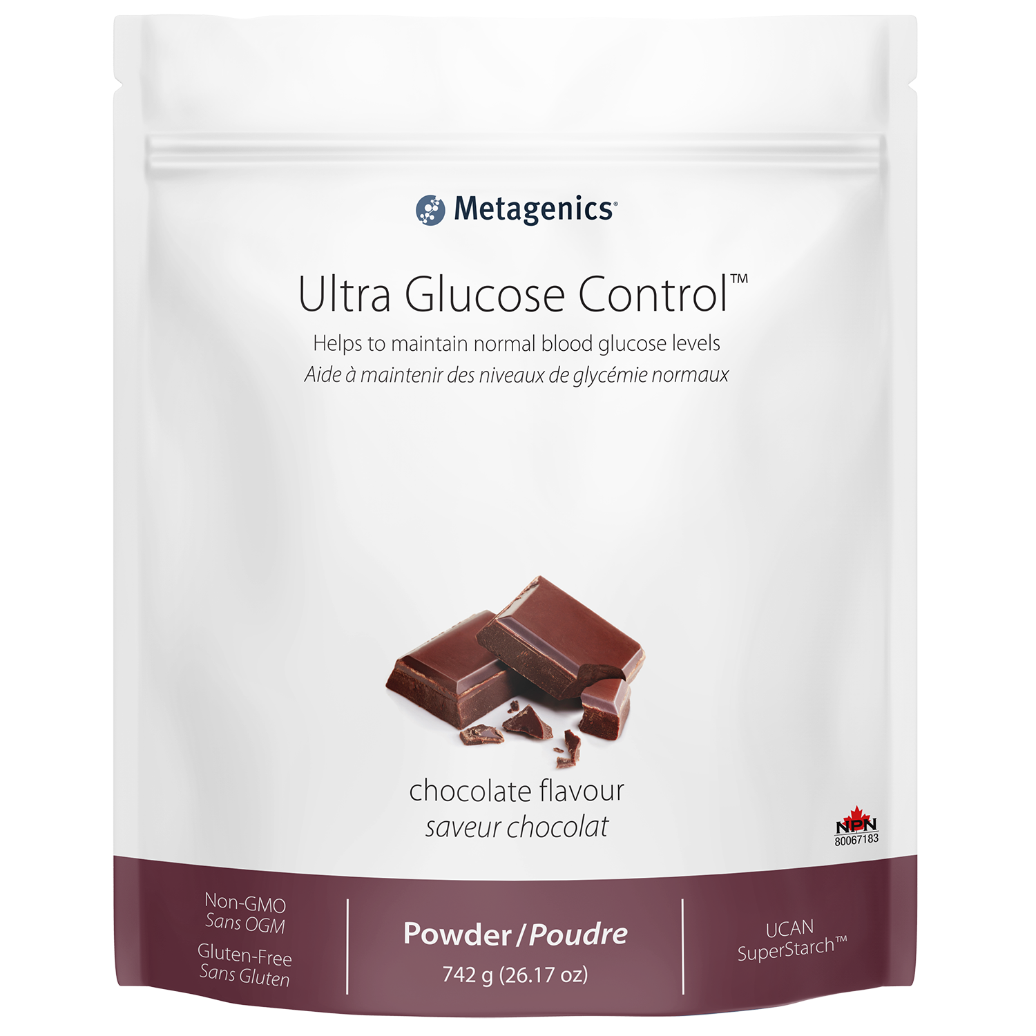 Ultra glucose control (arôme chocolat) 742g