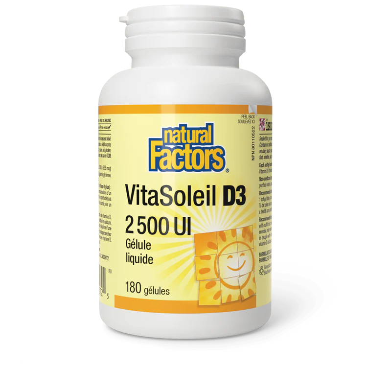 VitaSoleil D3 2500IU 180gels