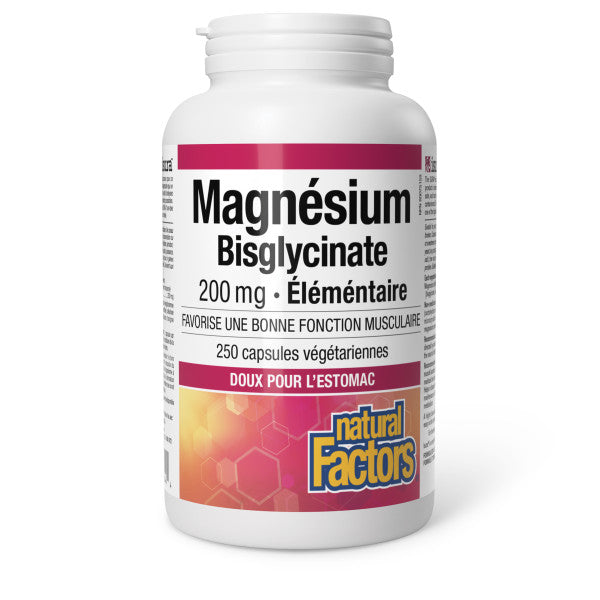 Magnésium bisglycinate (200 mg) 250vcaps