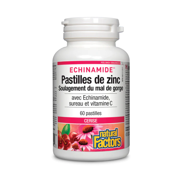 Echinamide pastilles zinc (échinamide, sureau et vitamine C) cerise 60pastilles