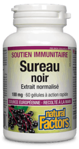 Sureau noir extrait normalisé 100 mg 60gel