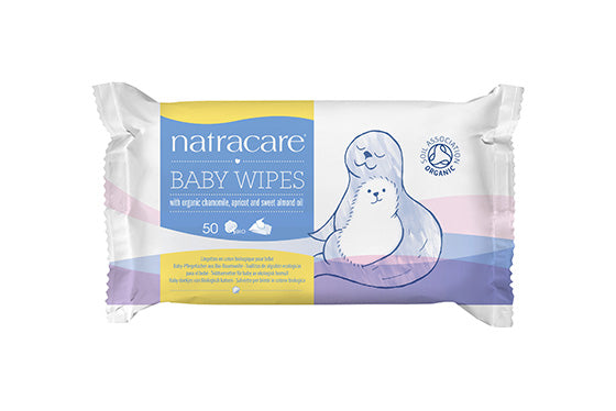 Organic cotton baby wipes 50un