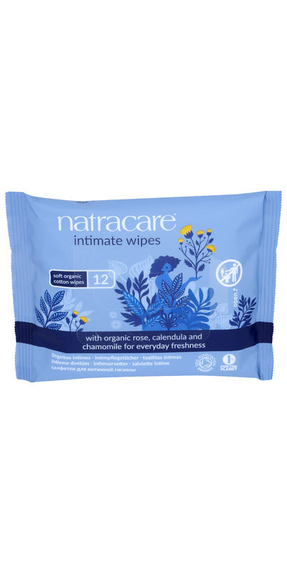 Organic feminine hygiene wipes 12un