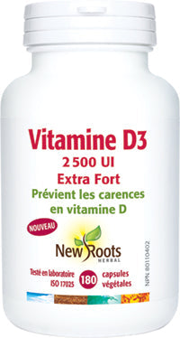 Vitamine D3 extra-fort 2 500UI  180caps