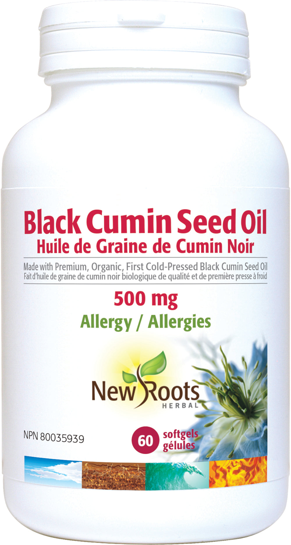 Black Cumin Seed Oil 500mg 60gel