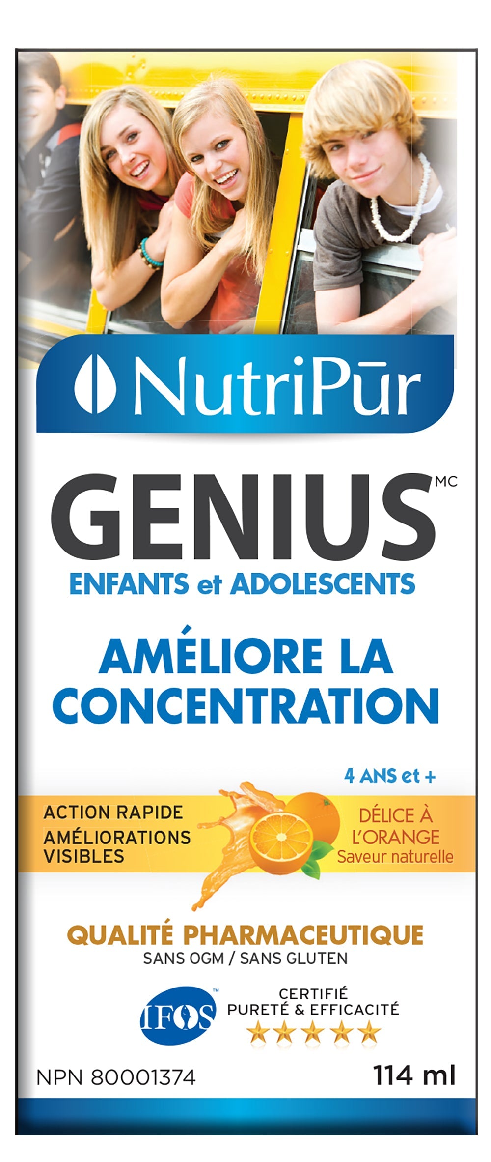 Genius (enfants/liquide orange) 114ml