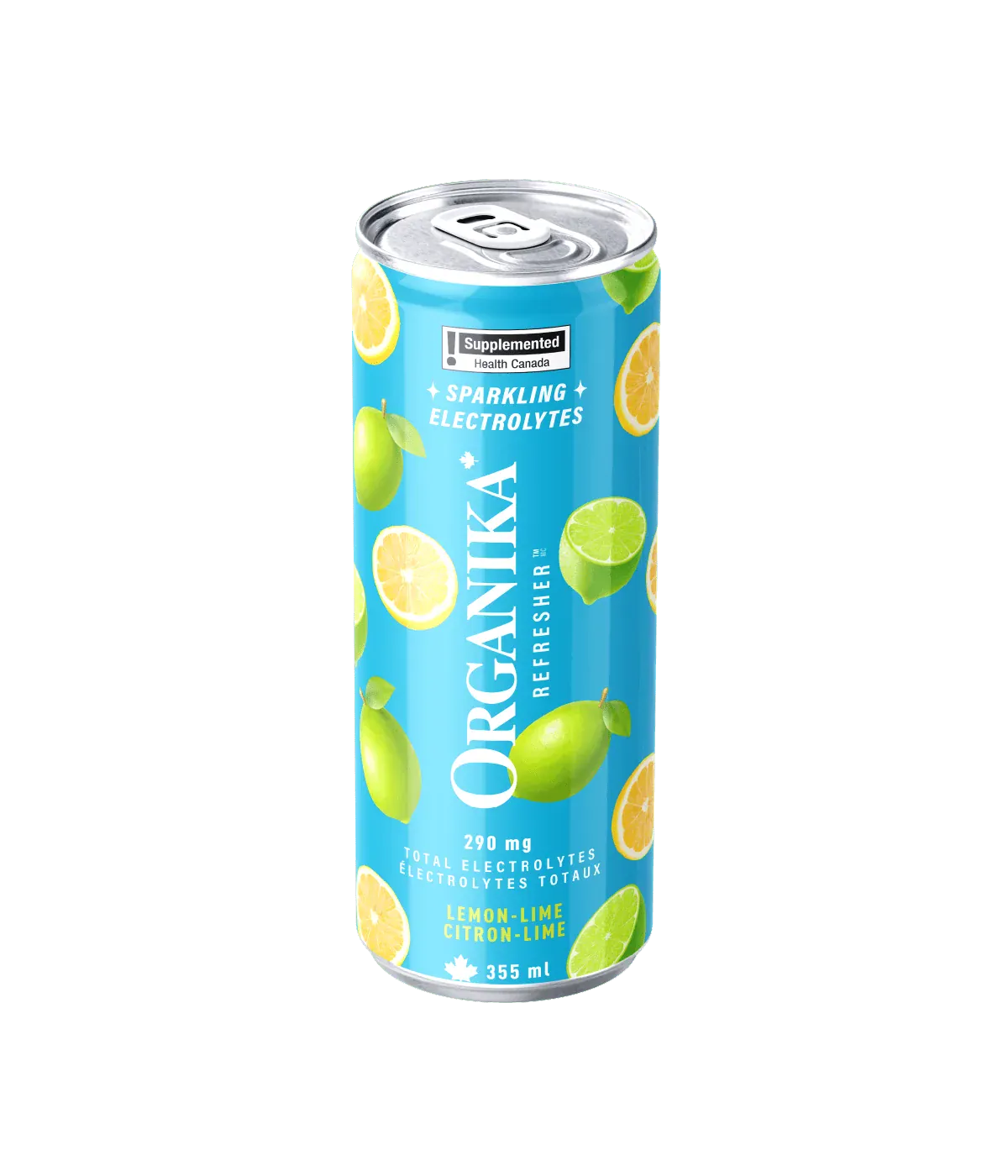 Électrolytes pétillants (citron/lime) 355ml