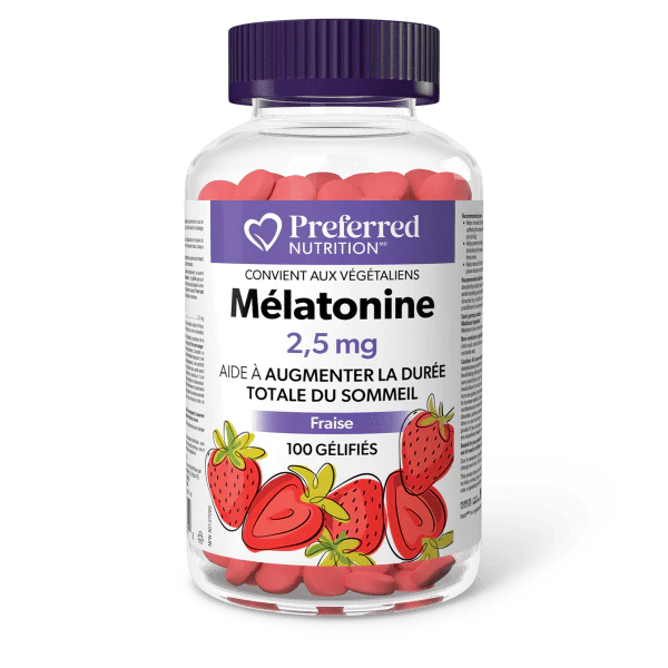 Mélatonine 2,5g (fraises) 100gummies