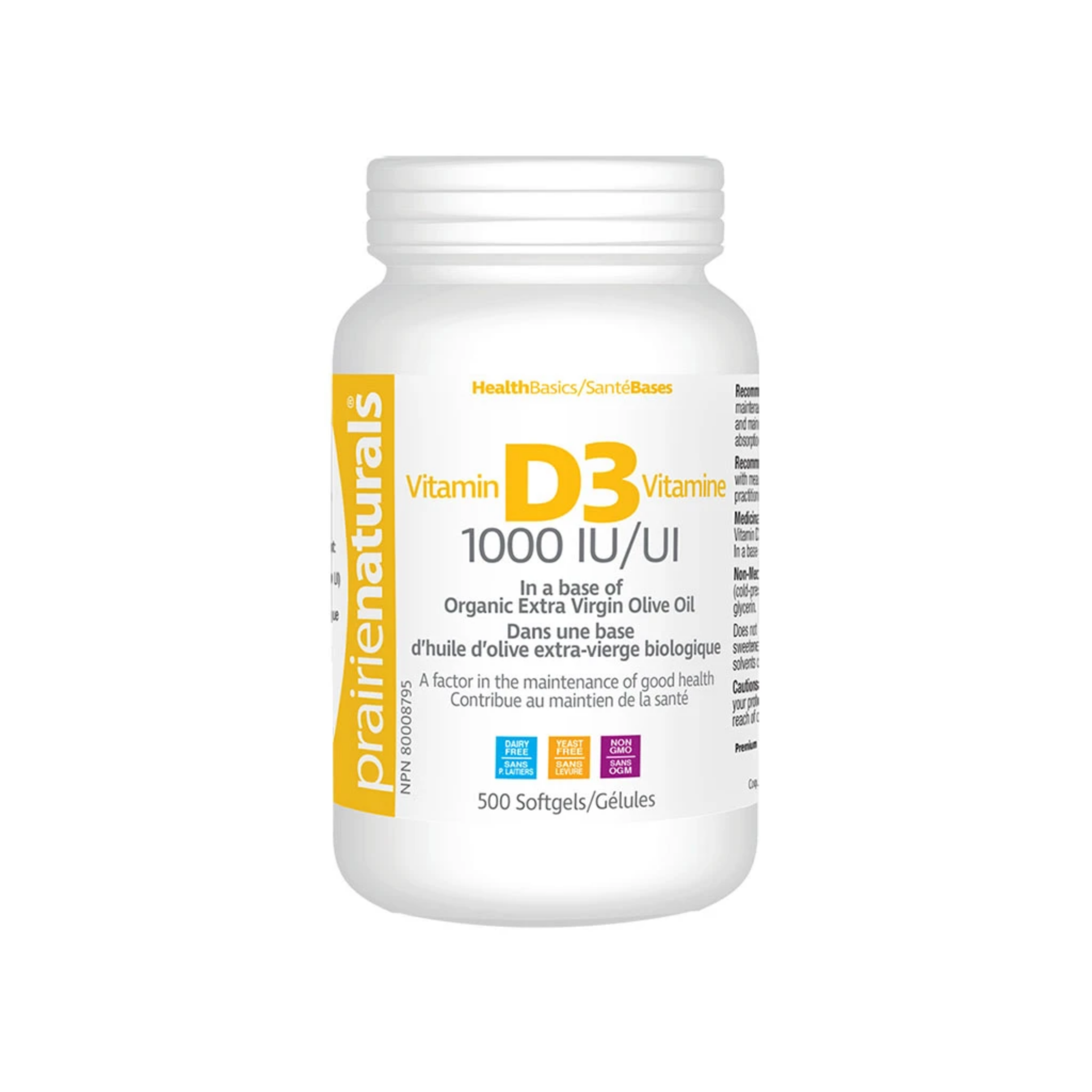 Vitamine D3 1000ui 500gel