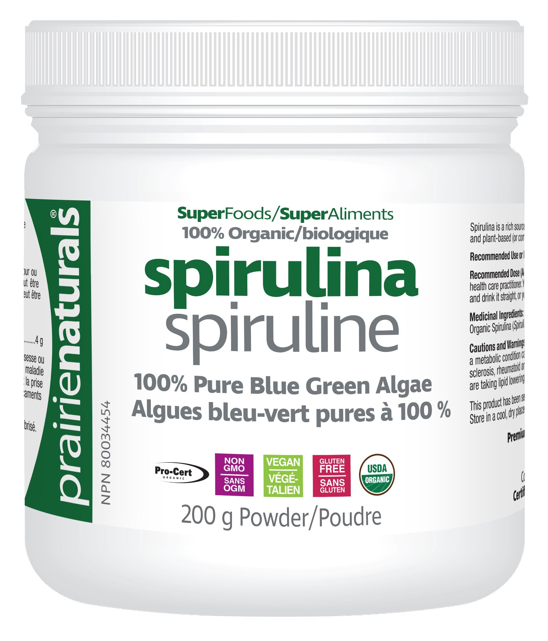 Spirulina (gluten-free, purely vegan) 200g