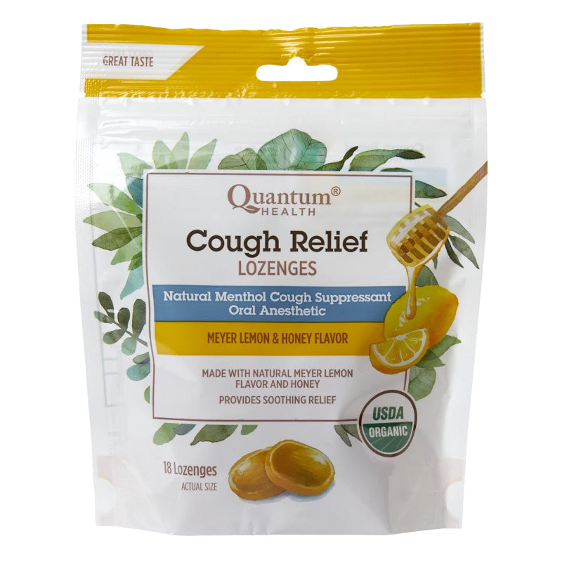 Organic anti-cough tablets (meyer lemon / honey flavor) 18past.