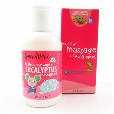 Huile à massage à l'eucalyptus 120ml