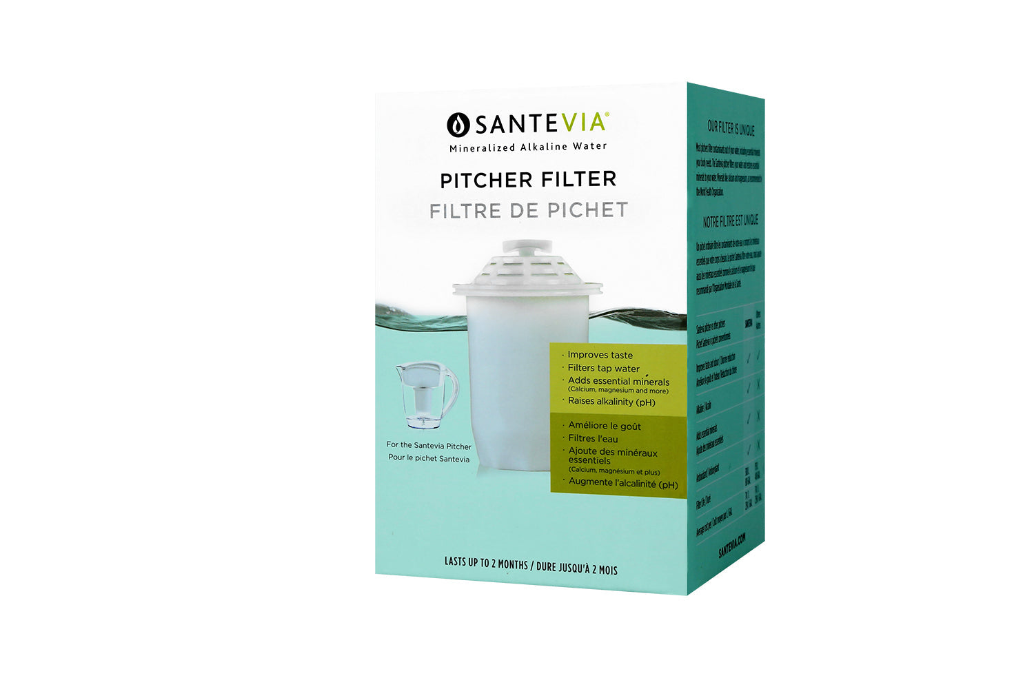 Filtre pour pichets Santevia 1un