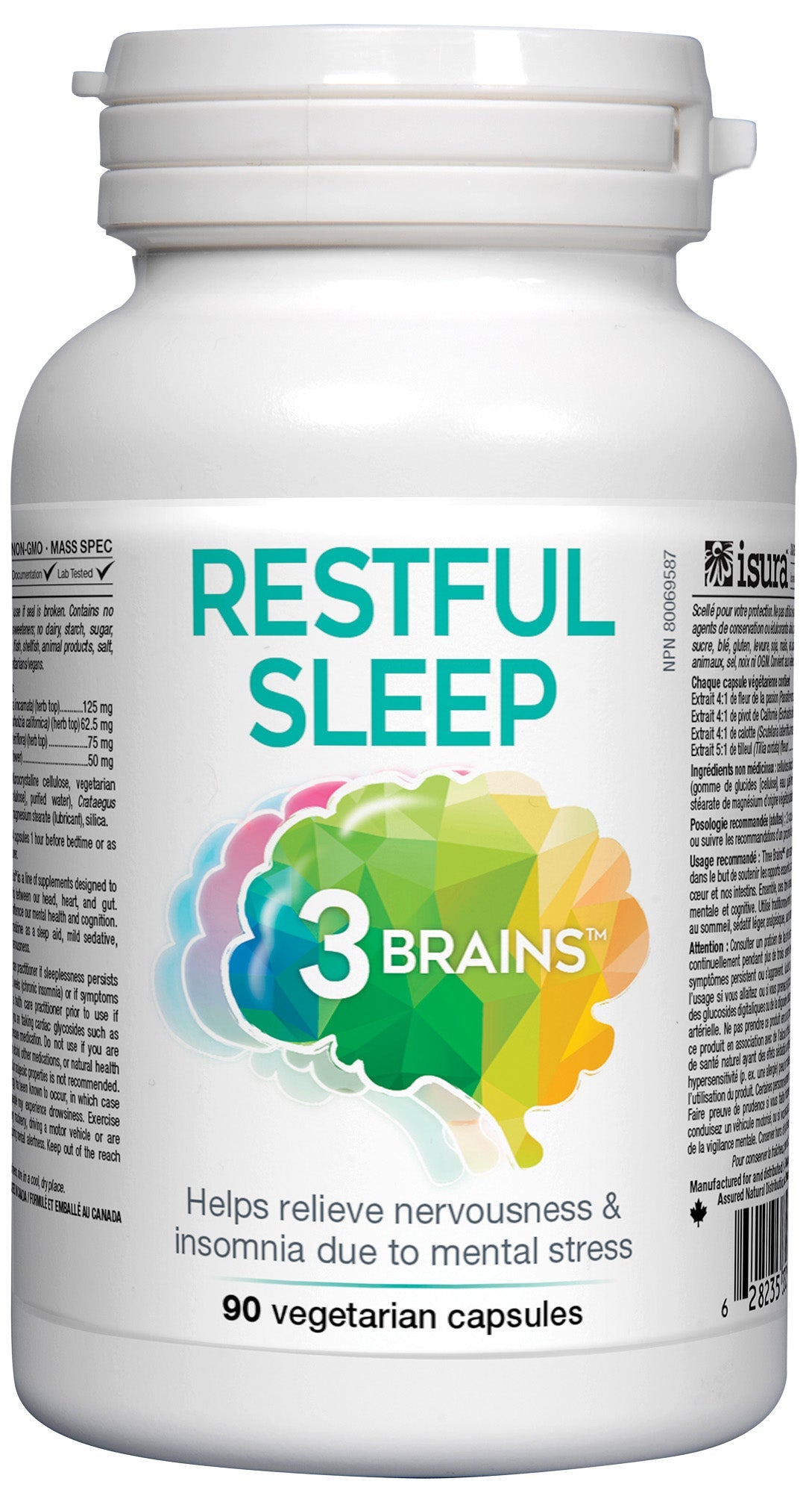 Restful sleep (relieve nervousness and insomnia caused by mental stress) 90vcaps