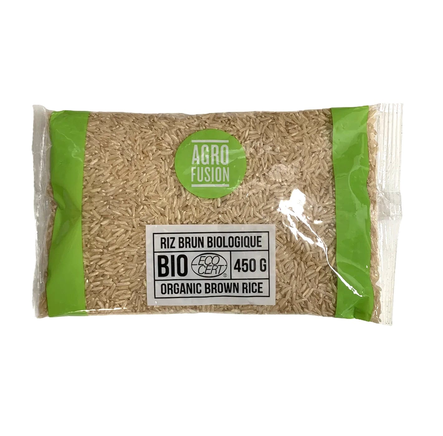 AGROFUSION Épicerie Riz brun bio 450g