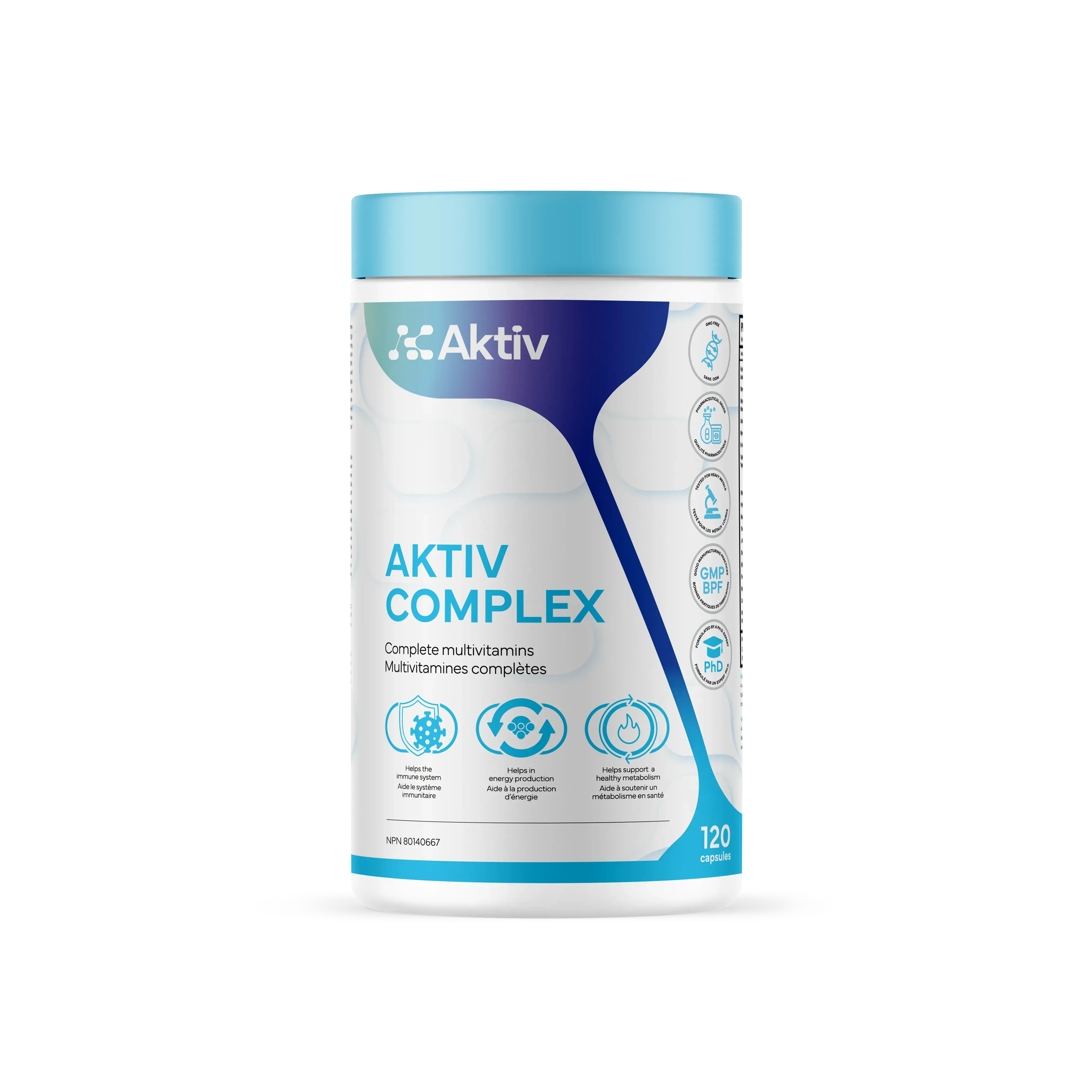 AKTIV suppléments Aktiv complex (multivitamines complètes ) 120caps
