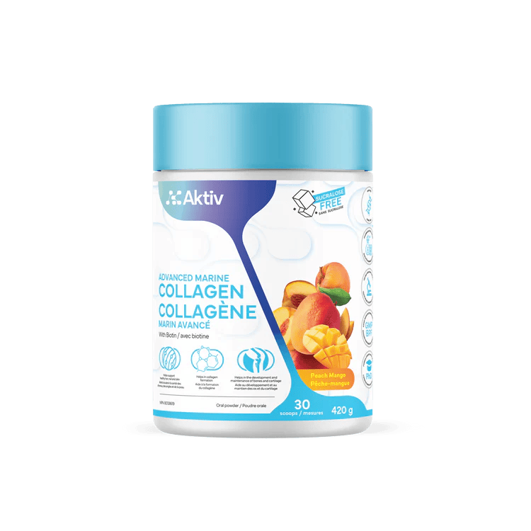 AKTIV suppléments Collagène marin (pêches et mangues) 420gr