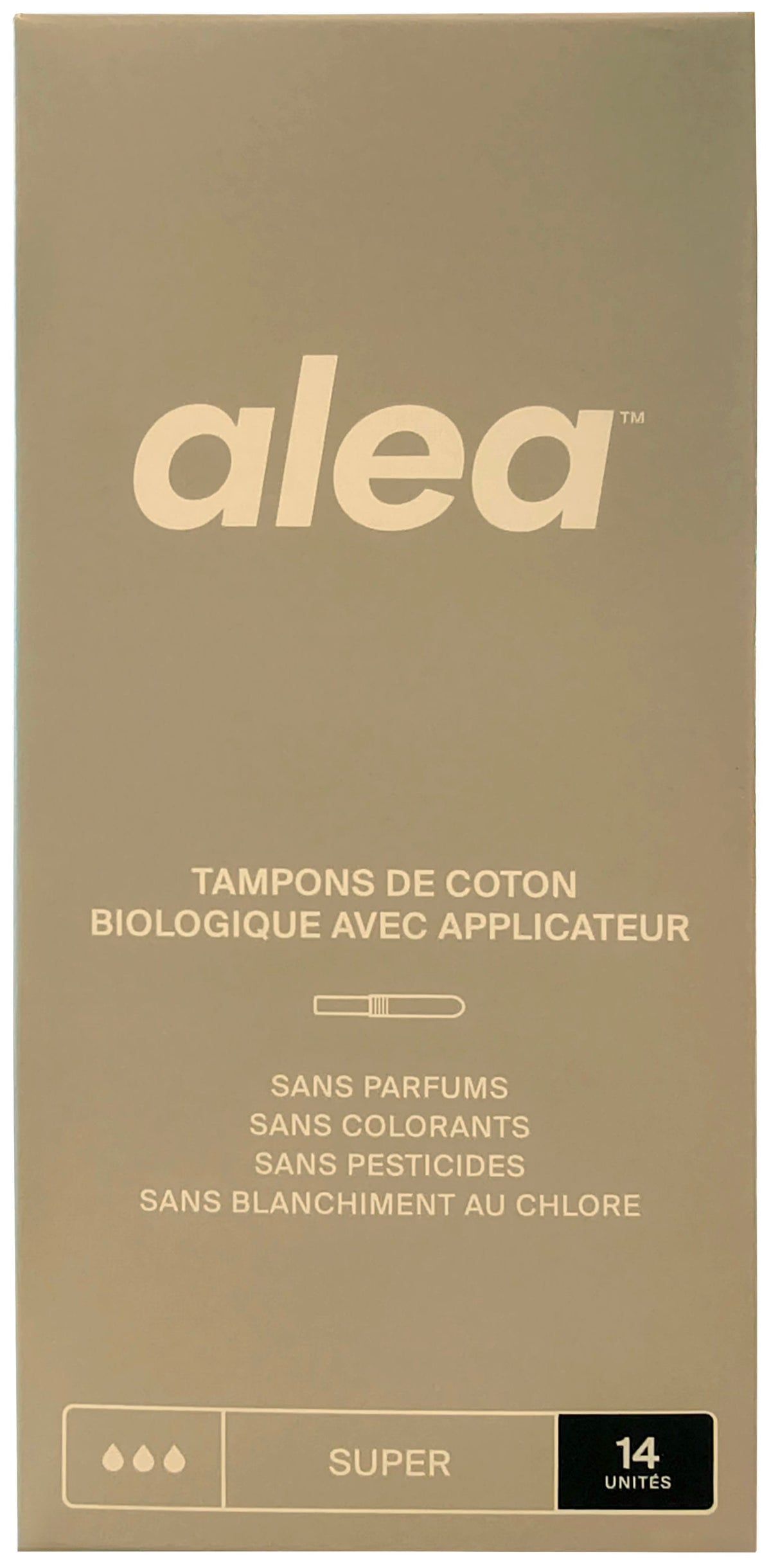 ALEA Soins & beauté Tampons de coton bio avec applicateur (super) 14un