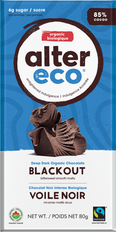 ALTER ECO Épicerie Chocolat noir 85% bio 80g