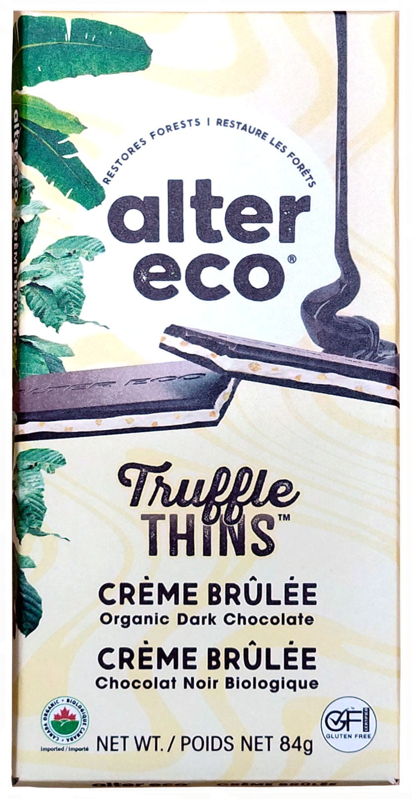 ALTER ECO Épicerie Chocolat noir truffle mince crème brûlée bio 84g