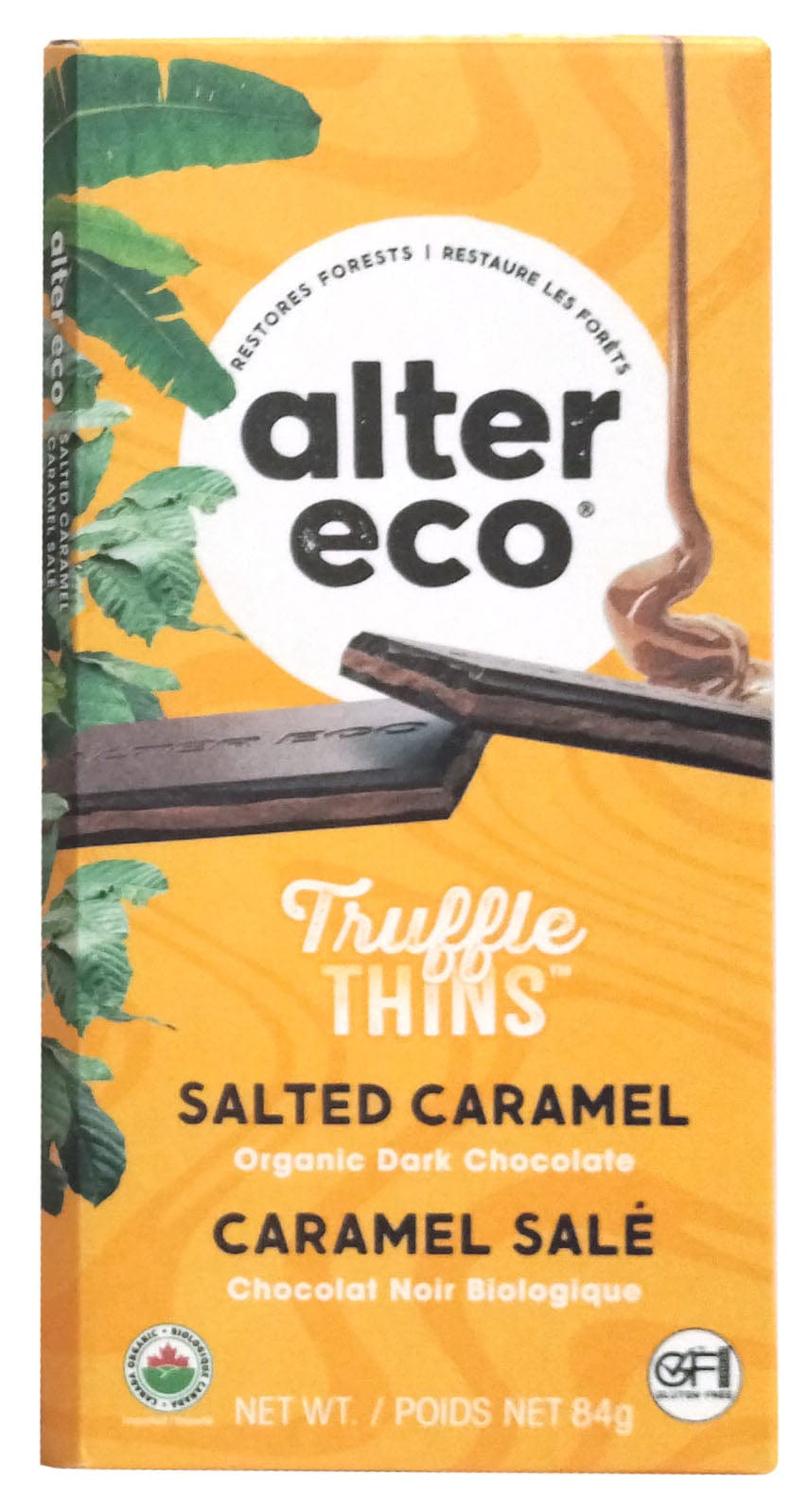 ALTER ECO Épicerie Chocolat truffle mince au caramel salé bio 84g