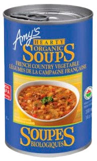 AMY'S Épicerie Soupe aux légumes campagne française bio 398ml