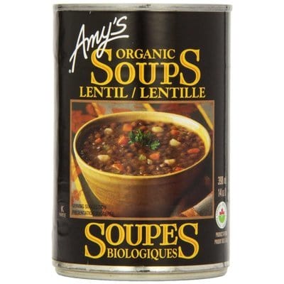 AMY'S Épicerie Soupe aux lentilles bio 398ml