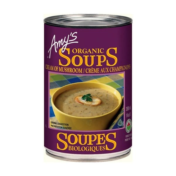 AMY'S Épicerie Soupe crème aux champignons bio 398ml