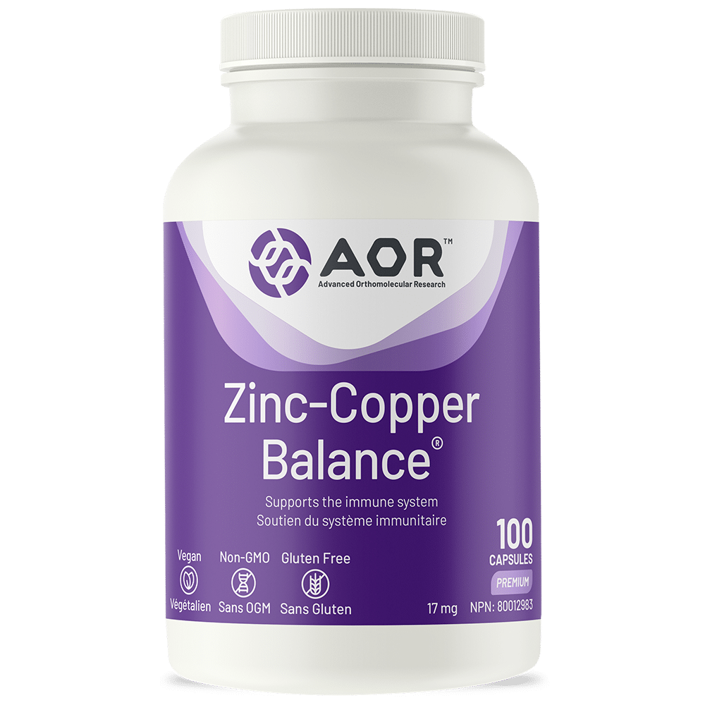 AOR Suppléments Zinc-Copper balance 100caps