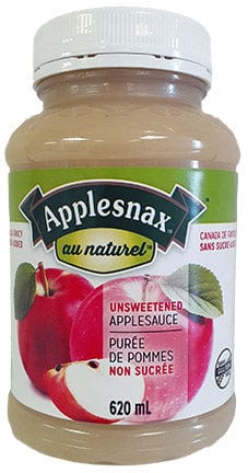 APPLESNAX Épicerie Purée de pommes non-sucrée 620ml