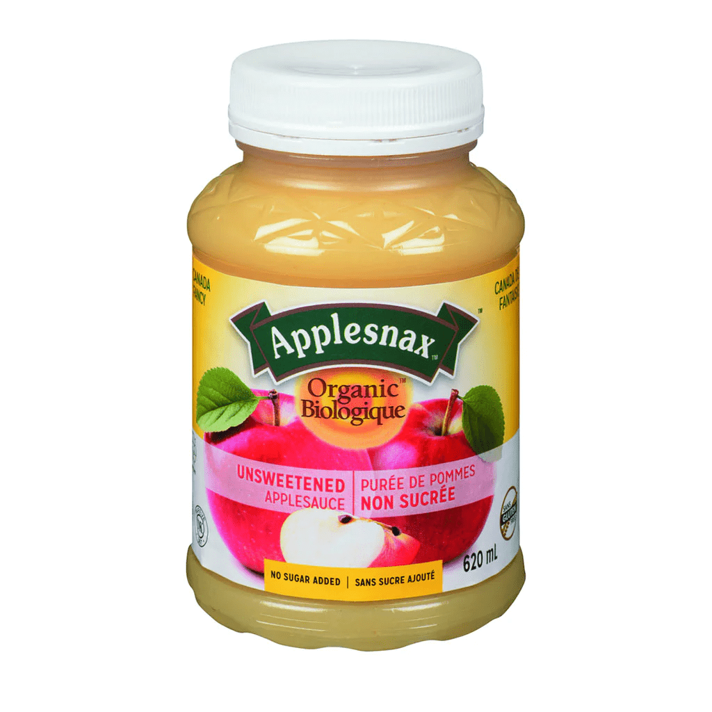 APPLESNAX Épicerie Purée de pommes non-sucrée bio 620ml