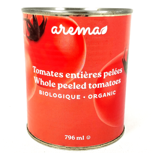 AREMA Épicerie Tomates entières pelées bio 796ml