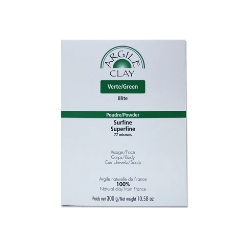 ARGILE CLAY Suppléments Argile verte illite superfine  300g