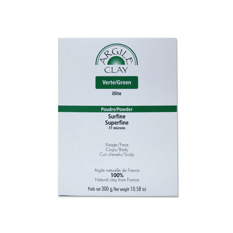 ARGILE CLAY Suppléments Argile verte illite superfine  300g