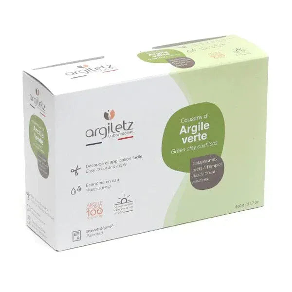 ARGILETZ Suppléments Cataplasmes d'argile verte prêtes à l'emploi 900g