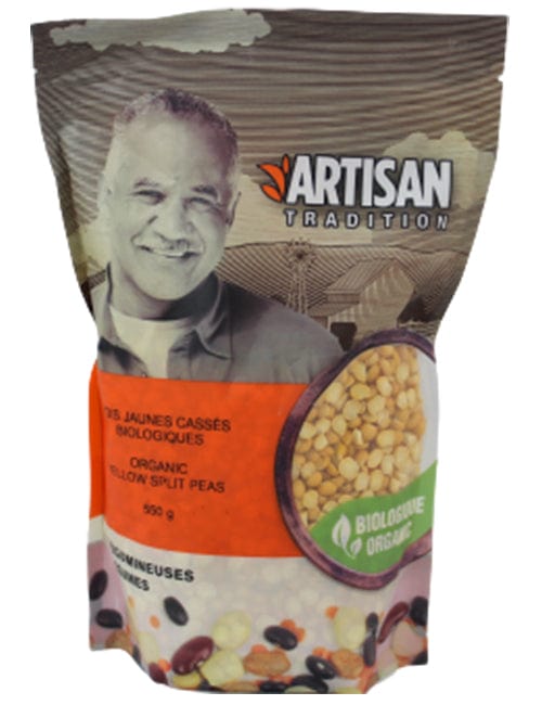 ARTISAN Épicerie Pois jaunes cassés biologiques 550g