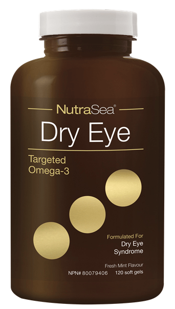 ASCENTA Suppléments NutraSea Œil sec omega 3 ciblé (saveur menthe fraîche) 120gel