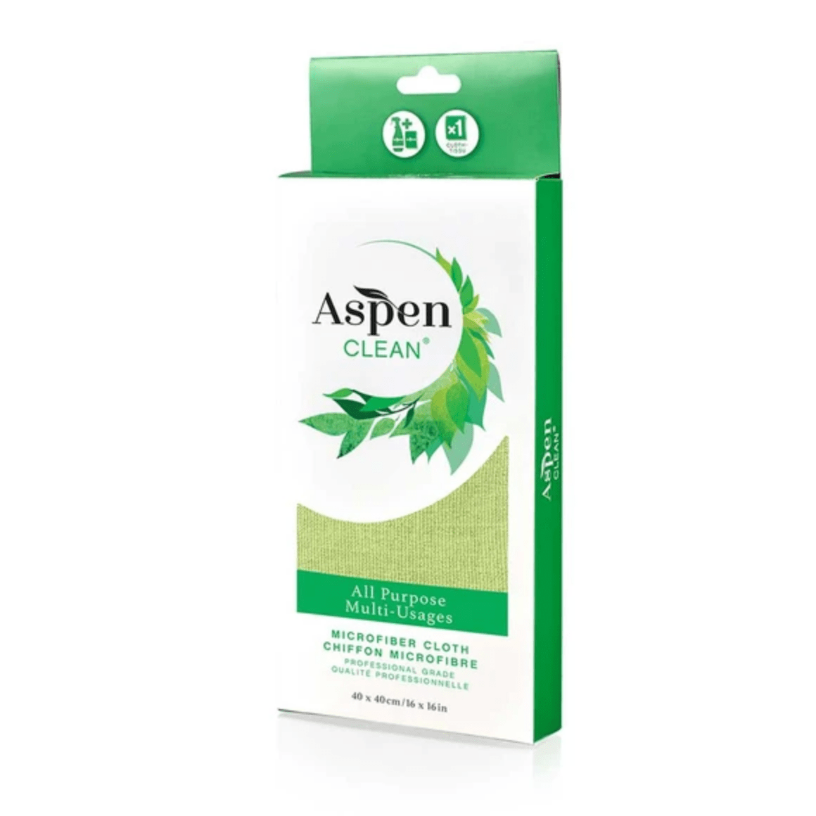 ASPEN CLEAN Épicerie Nettoyant chiffon multi usage 40x40cm