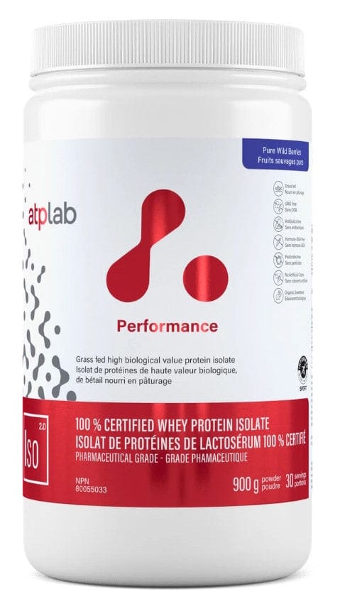 ATP (ATHLETIC THERAPEUTIC PHARMA) Suppléments ISO Isolat 100% de protéine (baies) 900g