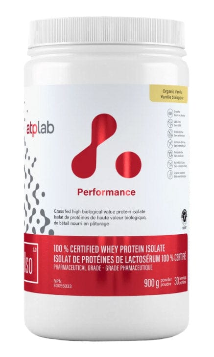 ATP (ATHLETIC THERAPEUTIC PHARMA) Suppléments ISO Isolat 100% de protéine ( vanille) 900g