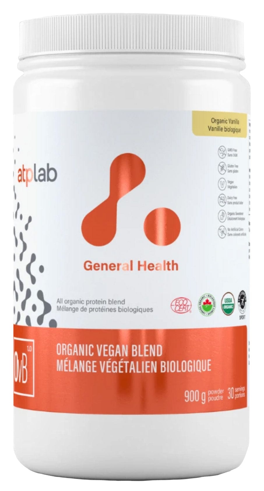 ATP (ATHLETIC THERAPEUTIC PHARMA) Suppléments Mélange végétal bio (saveur vanille)  900g