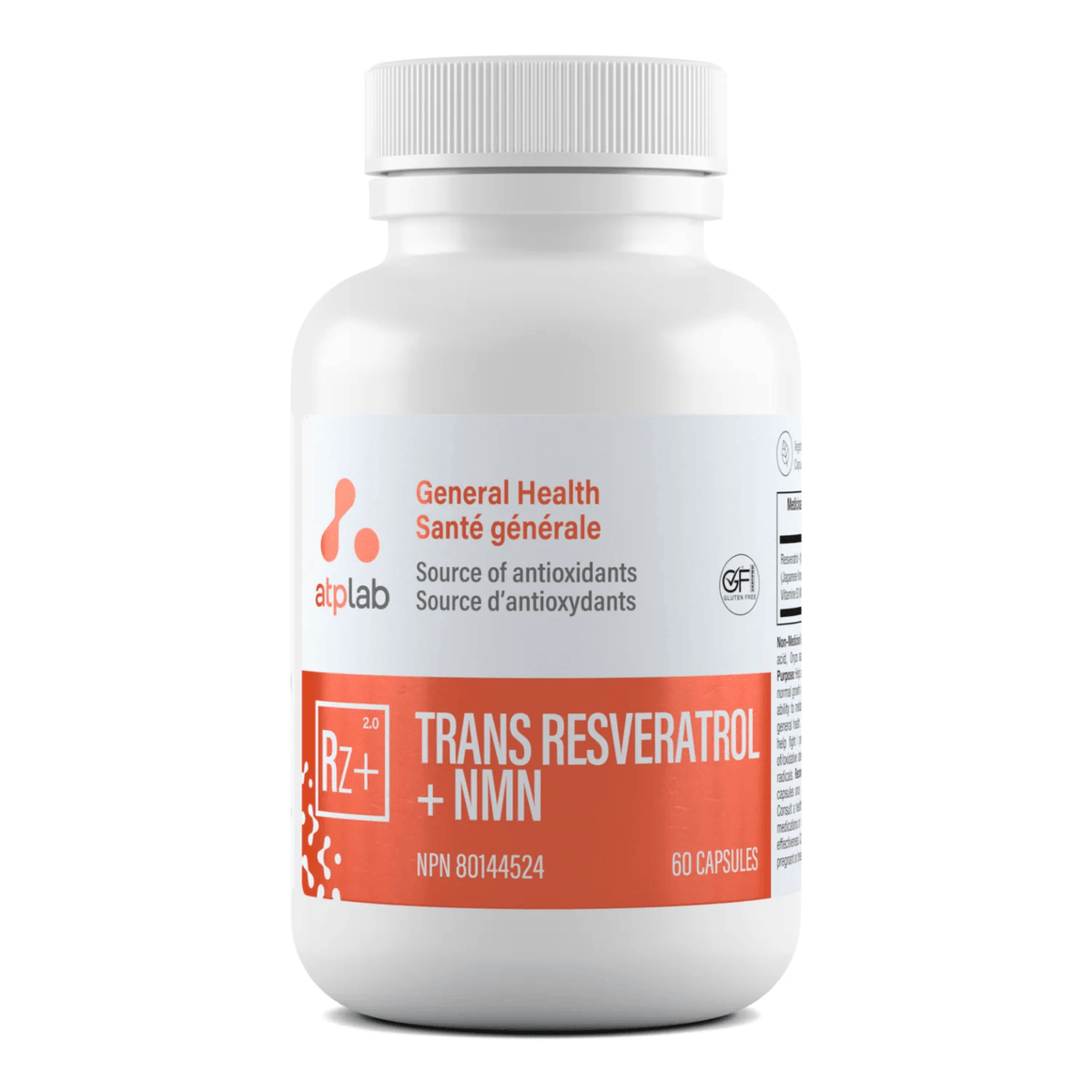 ATP (ATHLETIC THERAPEUTIC PHARMA) Suppléments Trans-resveratrol+NMN 60caps