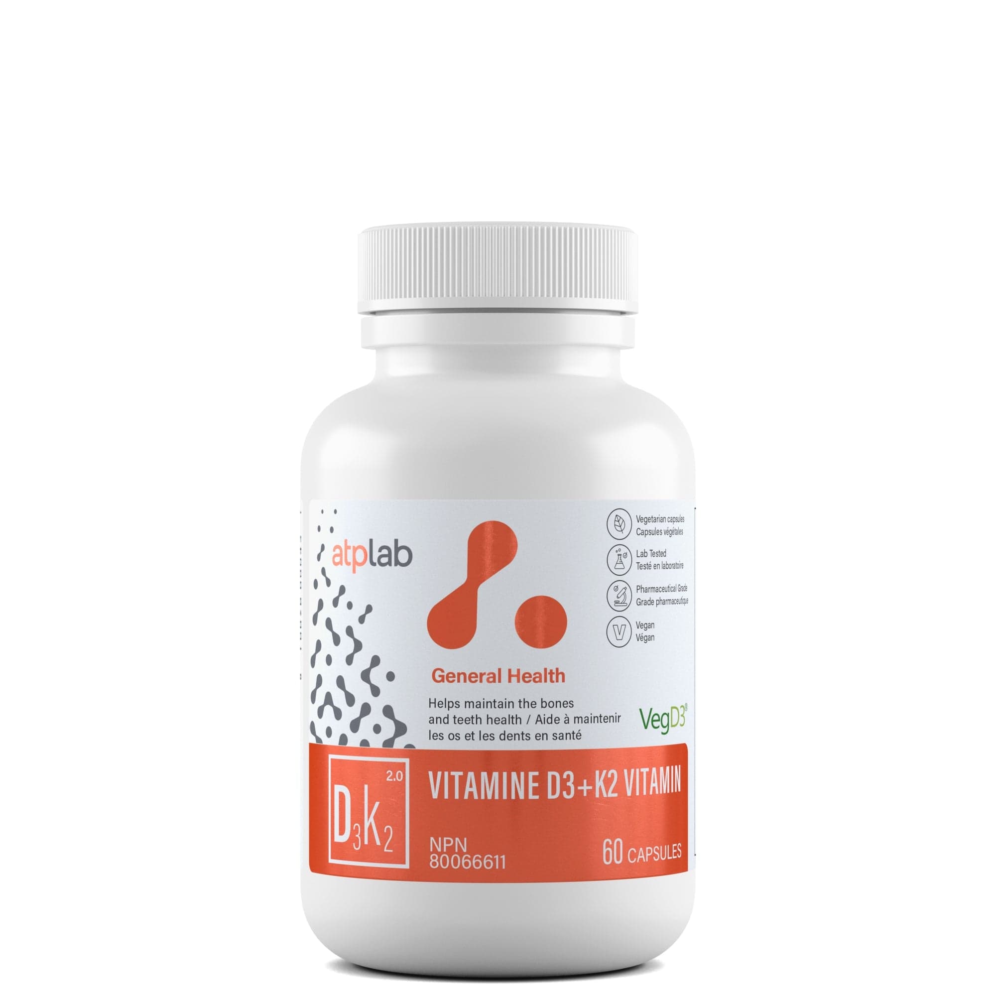ATP (ATHLETIC THERAPEUTIC PHARMA) Suppléments Vitamine D3K2 60caps