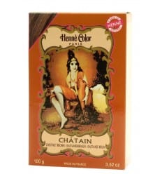 AURYS Soins & beauté Poudre colorante châtain 100g