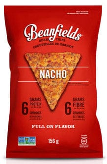 BEANFIELDS Épicerie Croustilles haricots et maïs nacho 156g