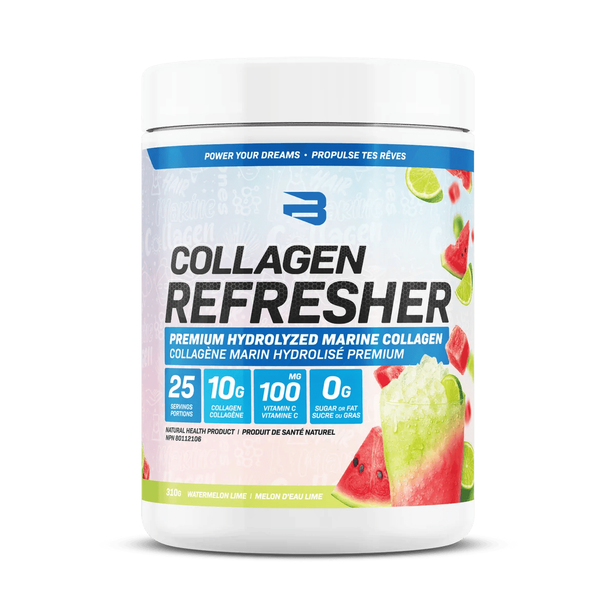 BELIEVE SUPPLEMENTS Suppléments Collagen refresher (limonade rose) 310g